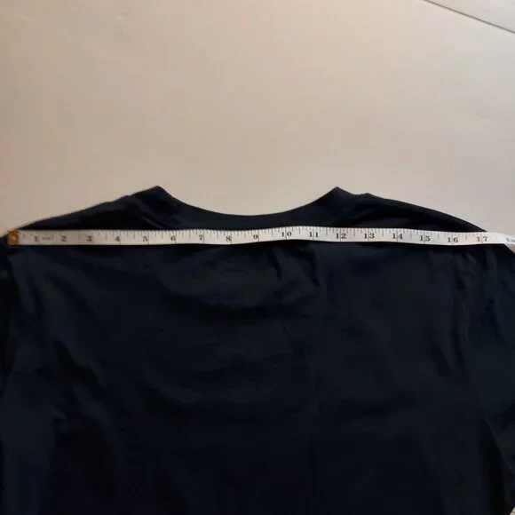 Red Sox Crop Long Sleeve TShirt Blue Women’s Size L - Picture 7 of 16